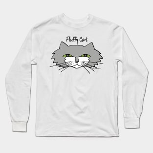 Fluffy Cat! Long Sleeve T-Shirt